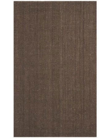 Tapete Nudo Grueso de Yute Café