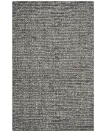 Tapete Nudo Grueso de Yute Gris