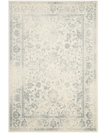 Tapete Adira Arboleda Desgastada en Marfil y Acero