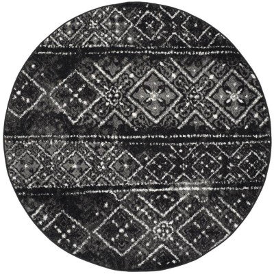 Tapete Adira Columnas de Diamantes en Negro