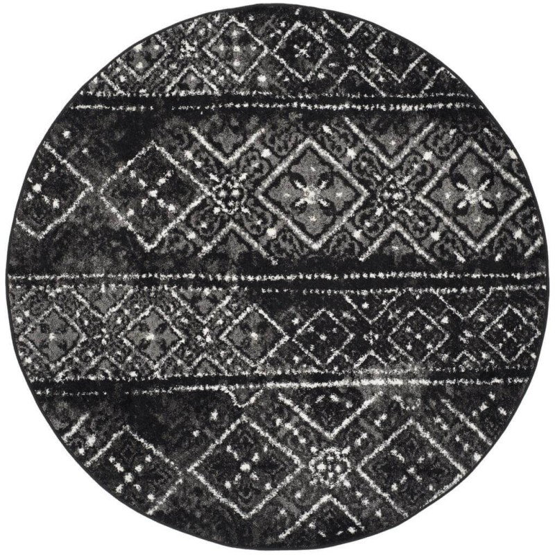 Tapete Adira Columnas de Diamantes en Negro