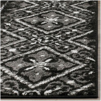 Tapete Adira Columnas de Diamantes en Negro