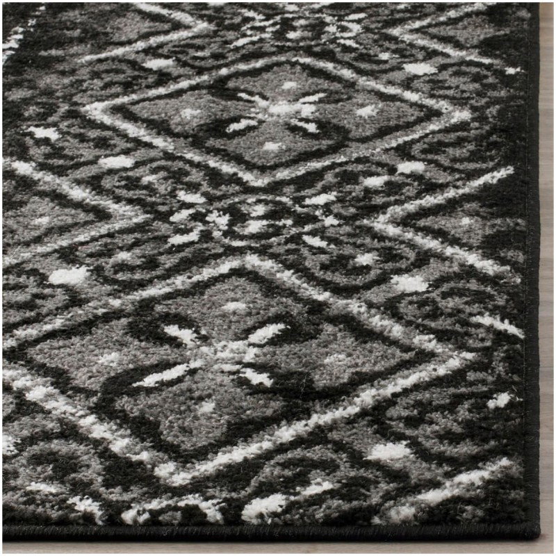 Tapete Adira Columnas de Diamantes en Negro