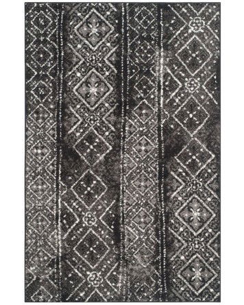 Tapete Adira Columnas de Diamantes en Negro