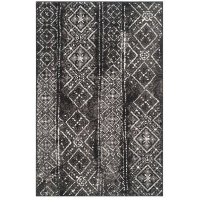 Tapete Adira Columnas de Diamantes en Negro