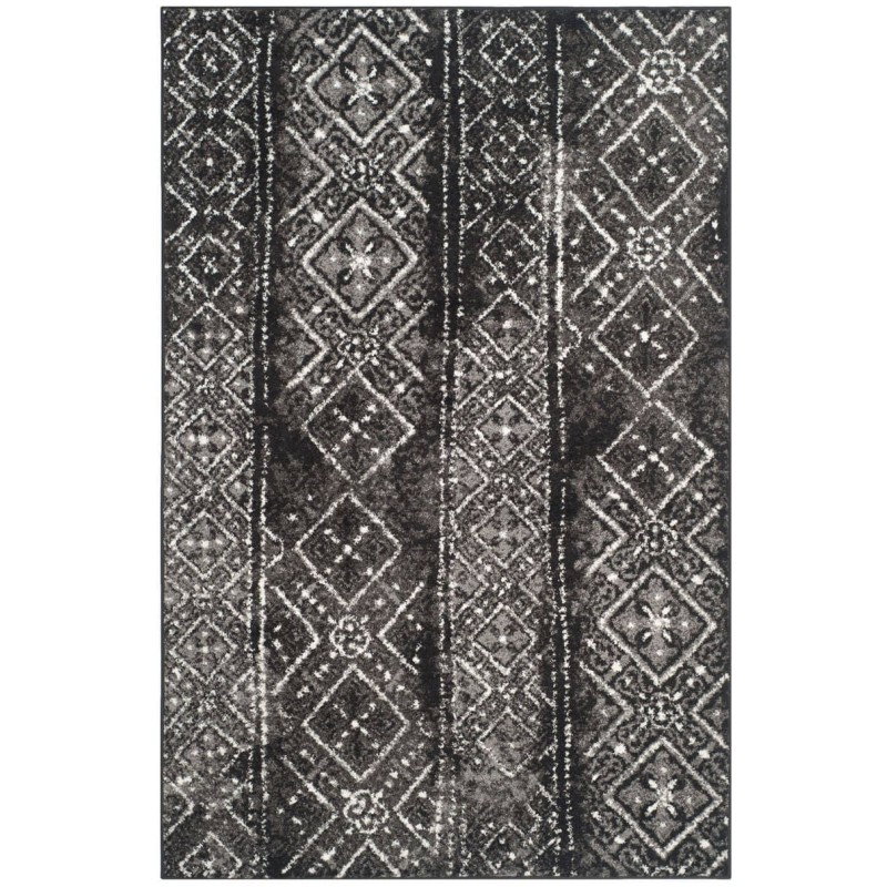 Tapete Adira Columnas de Diamantes en Negro