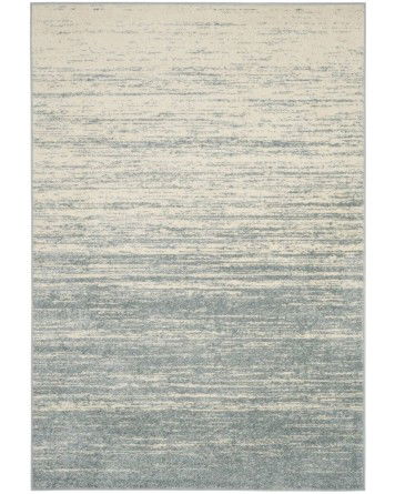 Tapete Adira Desvanecido en Acero y Crema