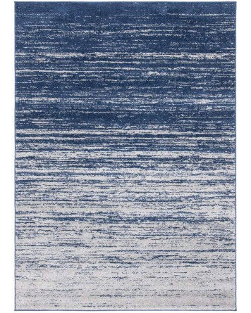 Tapete Adira Desvanecido en Azul y Gris