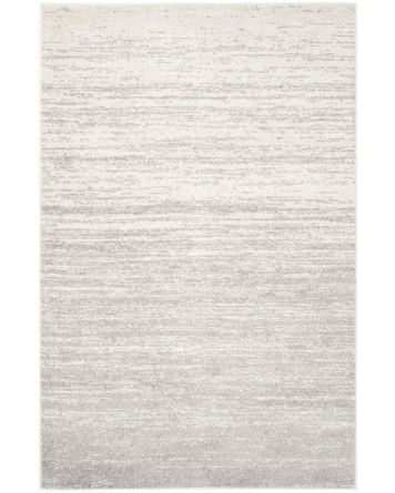 Tapete Adira Desvanecido en Marfil y Plata