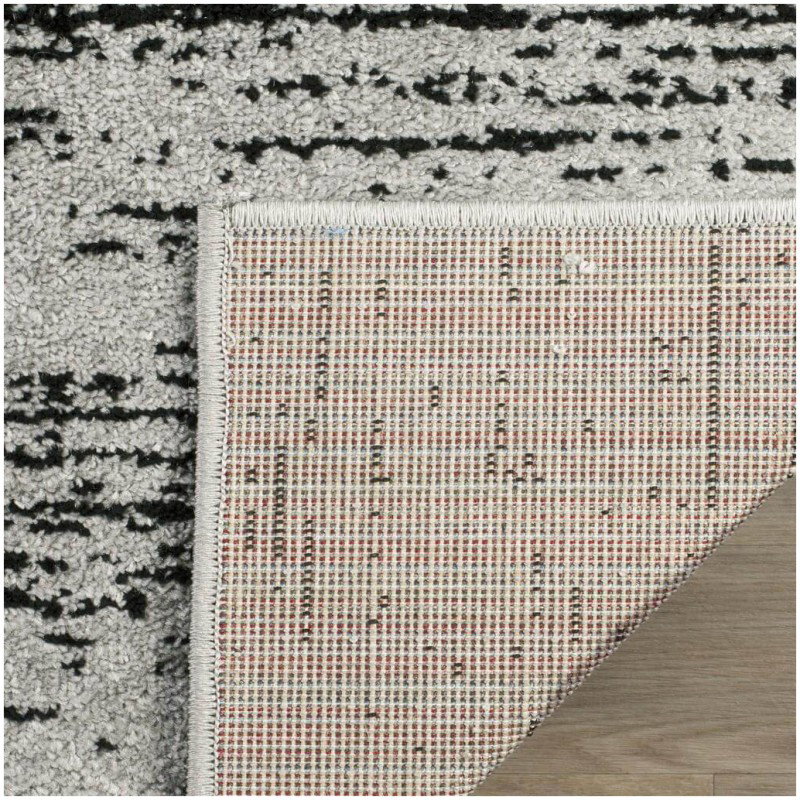 Tapete Adira Desvanecido en Plata y Negro