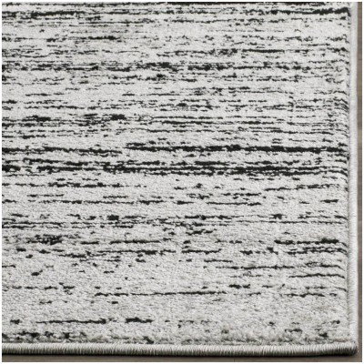 Tapete Adira Desvanecido en Plata y Negro