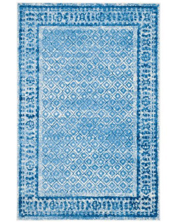 Tapete Adira Enmarcado Tribal en Azul