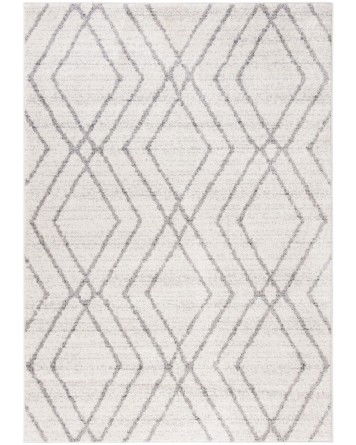 Tapete Adira Enrejado Cruzado Gris