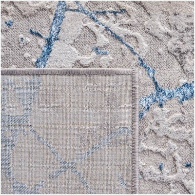 Tapete Emilia Abstracto Roca Azul