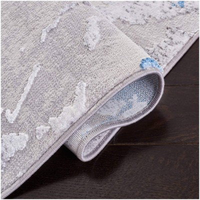 Tapete Emilia Abstracto Roca Azul