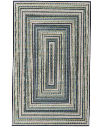 Tapete Cabos Rectángulos Azules