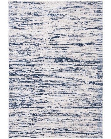 Tapete Emilia Arenas Grises con Azul Marino