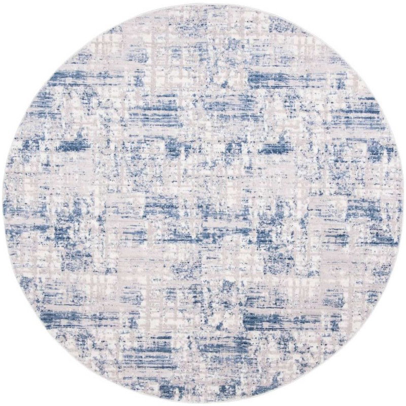 Tapete Emilia Lluvia Abstracta Azul con Gris