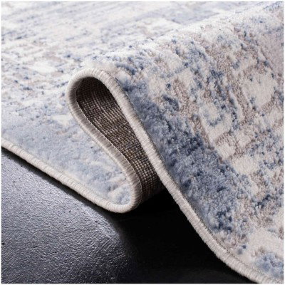 Tapete Emilia Lluvia Abstracta Azul con Gris