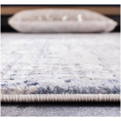 Tapete Emilia Lluvia Abstracta Azul con Gris