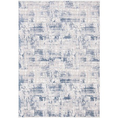 Tapete Emilia Lluvia Abstracta Azul con Gris