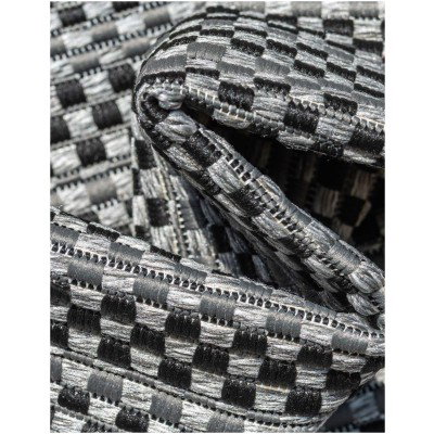 Tapete Exterior Borde Delgado en Gris