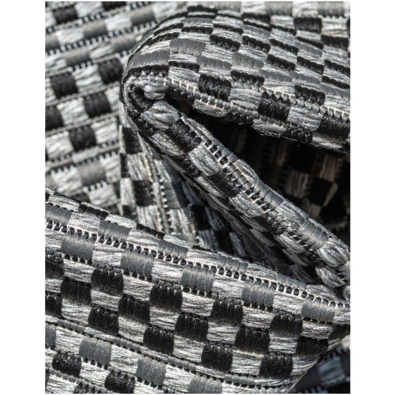 Tapete Exterior Borde Delgado en Gris