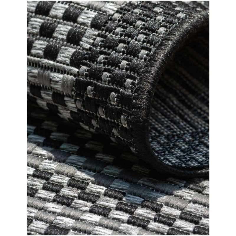 Tapete Exterior Borde Delgado en Gris