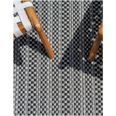 Tapete Exterior Borde Delgado en Gris