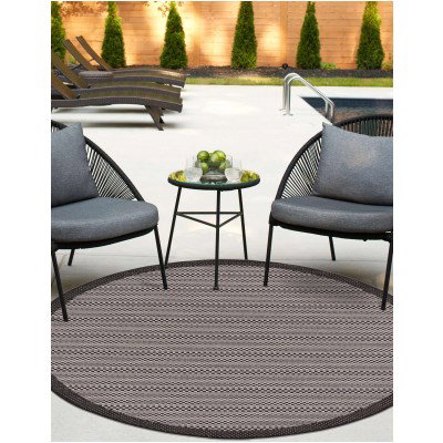 Tapete Exterior Borde Delgado en Gris