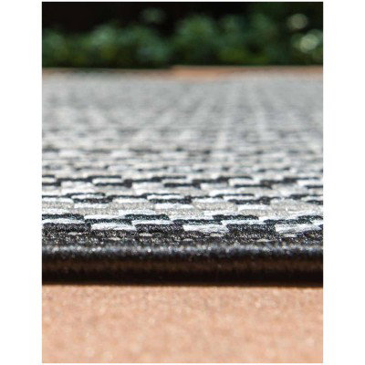 Tapete Exterior Borde Delgado en Gris