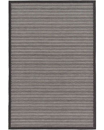 Tapete Exterior Borde Delgado en Gris