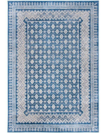 Tapete Westside Patron Enmarcado en Azul