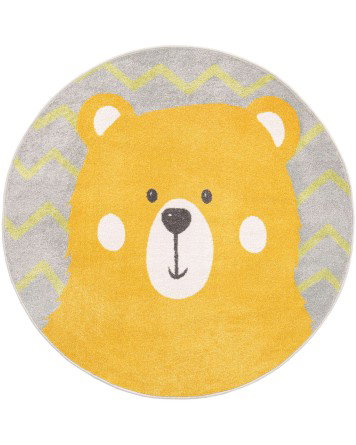 Tapete Fantasia Oso Feliz en Amarillo