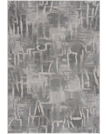 Tapete Aba Trazos Aleatorios en Gris