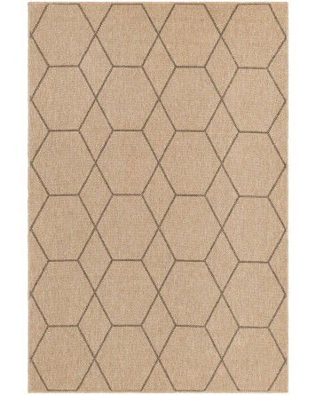 Tapete Dunas Enrejado Moderno Natural