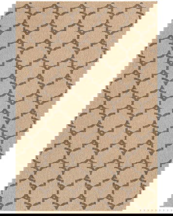 Tapete Dunas Enrejado Marroquí Natural con Café