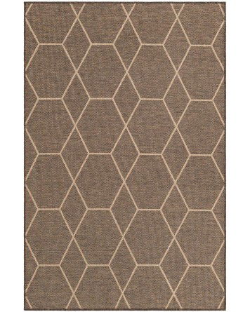 Tapete Dunas Enrejado Moderno Café con Natural