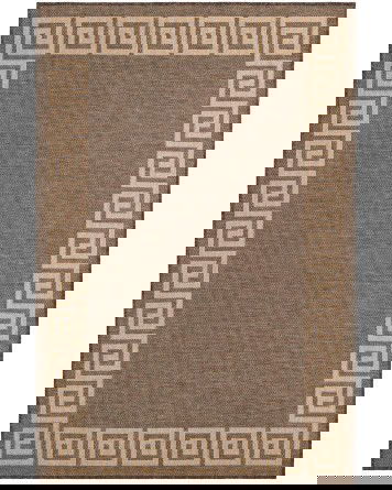 Tapete Dunas Grecas en Café con Natural