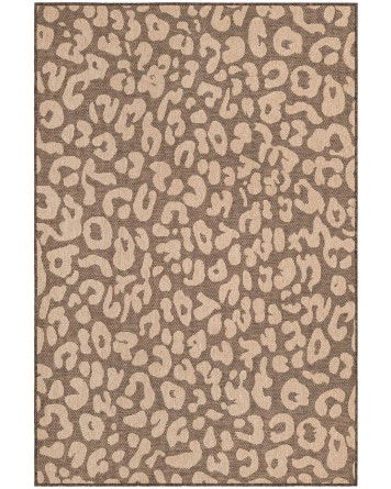 Tapete Dunas Piel Animal en Café con Natural