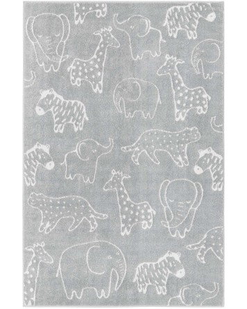 Tapete Fantasia Animalitos en Gris