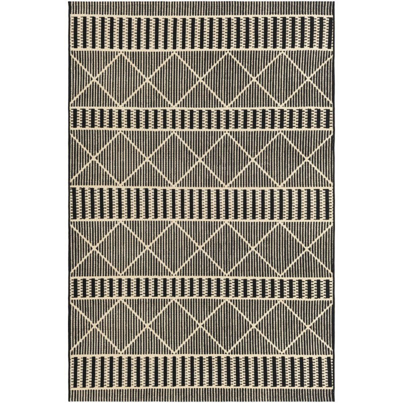 Tapete Exterior Enrejado y Lineas en Negro