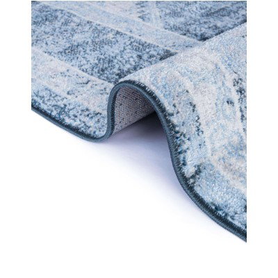 Tapete Lavable Camila Diamante Azul