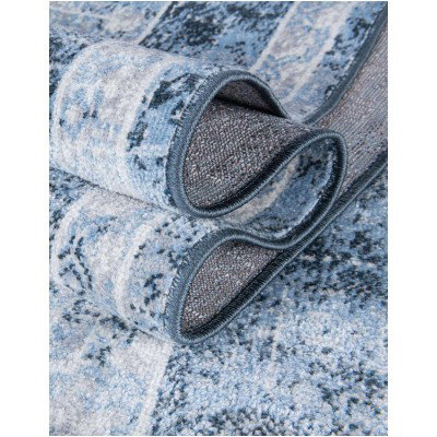 Tapete Lavable Camila Diamante Azul