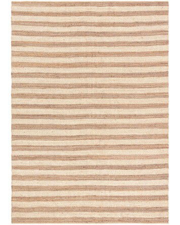 Tapete de Yute Rayas en Marfil