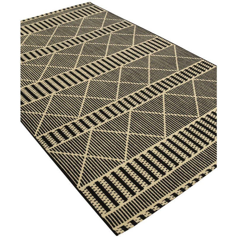 Tapete Exterior Enrejado y Lineas en Negro