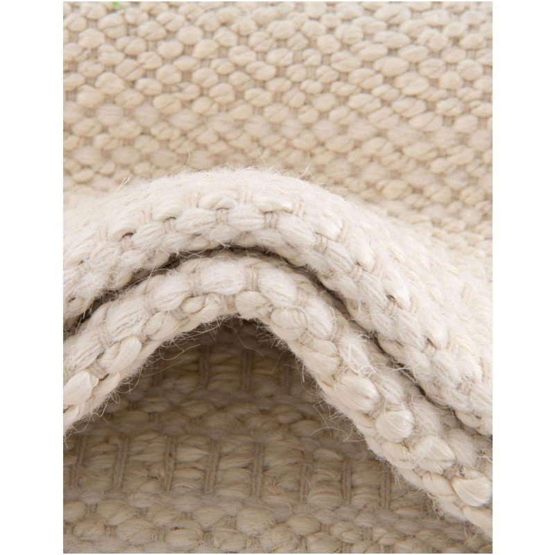 Tapete Laso en Marfil y Blanco