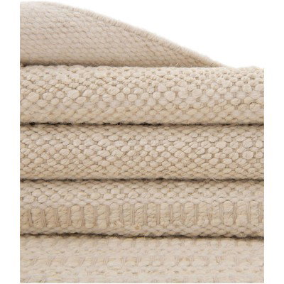 Tapete Laso en Marfil y Blanco