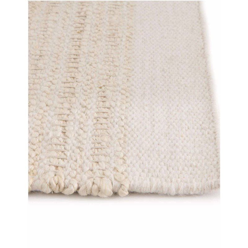 Tapete Laso en Marfil y Blanco