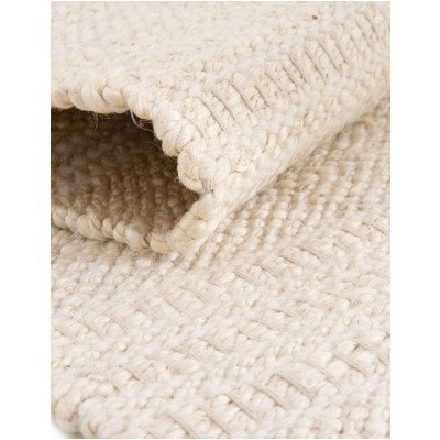 Tapete Laso en Marfil y Blanco